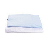 Set of 2 crib sheets, 120x60 cm, White/Blue, Fic Baby