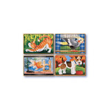 Set of 4 wooden puzzles in box Pets, Melissa and Doug