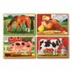 Set aus 4 Holzpuzzles in Box mit Haustieren, +3 Monate, Melissa&Doug