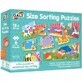 Set van 6 speelse dierenpuzzels, 3 stuks, Galt