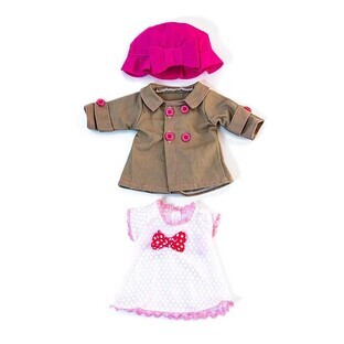 Temperate weather clothing set for little girl doll 32 cm, Miniland