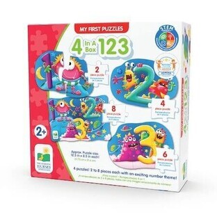 Impostare i miei primi 4 puzzle 123, +2 anni, Il viaggio di apprendimento