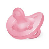 PhysioSoft anatomic silicone soother, 6-16 months, Pink, Chicco