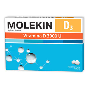 Molekin D3 3000 IU, 30 comprimidos, Natur Produkt