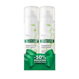 Package Dry shampoo with oat milk, 150 ml + 150 ml, Klorane