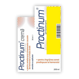 Emballage Proctinum gel hypoallergénique pour l'hygiène anorectale, 200 ml + Proctinum crème, 30 ml, Zdrovit