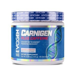 Carnigen lemonade and mango flavored powder, 81 g, Evogen