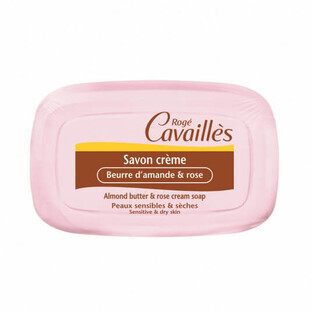 Cream soap with almond butter and rose, 115 g, Roge Cavailles