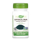Spirulina Micro Algae 380 mg Natures Way, 100 capsules, Secom