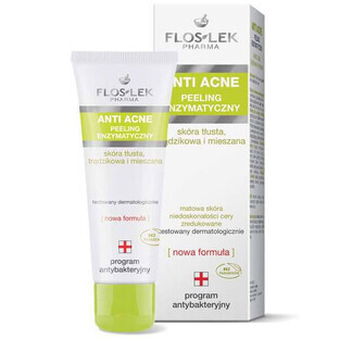Flos-Lek Anti-Acne, enzymatic antibacterial peeling, 50 ml