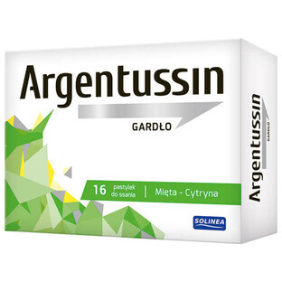 ArgenTussin Gola, gusto menta limone, 16 pastiglie