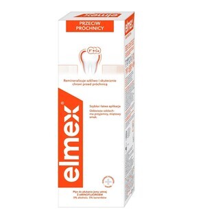 Elmex Against Caries mouthwash, 400 ml