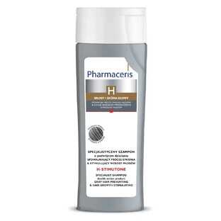 Pharmaceris H, Stimutone, champú para frenar el encanecimiento y estimular el crecimiento del cabello, 250 ml