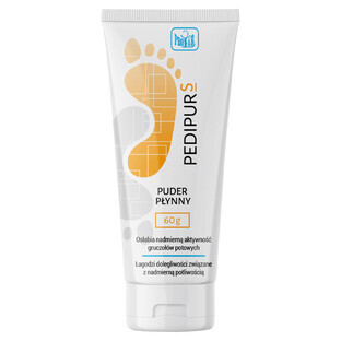 Pedipur S, polvo líquido antitranspirante para pies y manos, 60 g