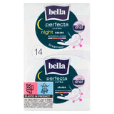 Bella Perfecta Ultra, SilkyDrai sanitary napkins with wings, extra long, Night, 14 pcs.