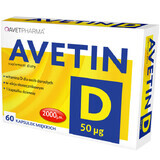 Avetin D 50 µg, 60 cápsulas