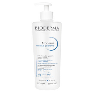 Gel-cremă Bioderma Atoderm Intensive Gel-Crème, piele uscată și atopică, 500 ml, Naos