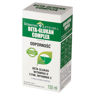 Complejo de Beta-Glucano, con vitamina D, para niños mayores de 3 años y adultos, sabor grosella negra, 150 ml Complejo de Beta-Glucano, con vitamina D, para niños mayores de 3 años y adultos, sabor grosella negra, 150 ml