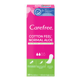 Carefree Cotton Feel Normal Aloe maandverband, aloë geur, 20 stuks