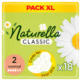 Naturella Classic, toilet tissue with wings, chamomile, Normal, 18 pcs.
