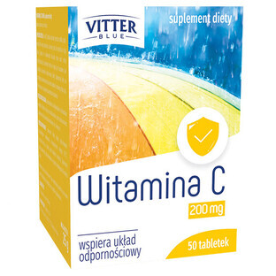Vitter Blue Vitamin C 200 mg, 50 tablets