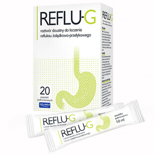 Reflu-G, oral solution, 10 ml x 20 sachets