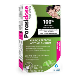 Trattamento Parasidose contro pidocchi e lendini, 100 ml - Lunga durata!
