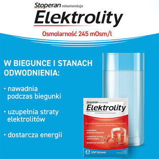 Electrolytes, strawberry-flavored, 7 sachets DEFECTIVE PACKAGING