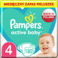 Pampers Active Baby, diapers size 4, 9-14 kg, 180 DEFECTIVE PACKAGE