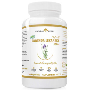 AltoPharma Natural Herbs Lavandă medicinală 420 mg, 90 capsule