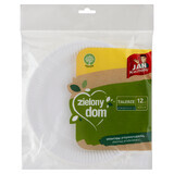 Jan Niezbędny Green House, biodegradable plates, diameter 23 cm, 12 pieces