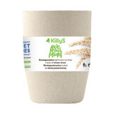 KillyS, biodegradable eco wheat straw cup, beige, 1 pc
