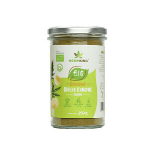 HempKing Bio Proteína de Cáñamo Orgánica, Plátano, 250 g