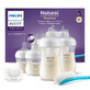 Avent Natural Response, set of 4 sensitive bottles + cleaning brush + ultra soft pacifier, SCD838/11