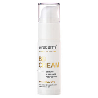 Swederm BB Cream, natuurlijke BB cream, SPF 15, 30 ml