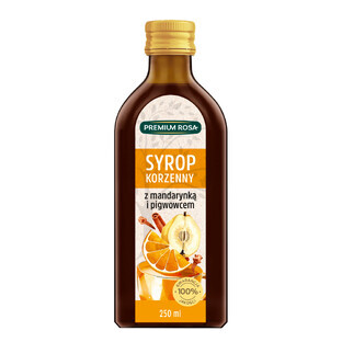 Sirope Premium Rosa Especiado con mandarina y membrillo, 250 ml