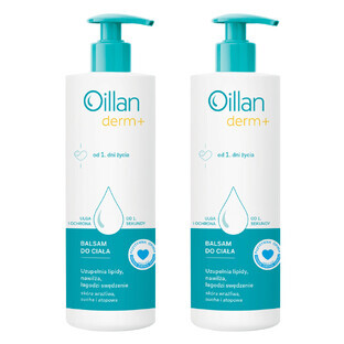 Set Oillan Derm+, loțiune de corp, din ziua 1, 2 x 400 ml