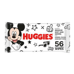 Huggies, Mickey Mouse wet wipes for babies, 56 pcs