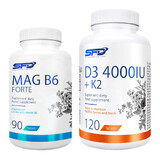 Set SFD Mag Mag B6 Forte, 90 tablets + D3 4000 IU + K2, 120 tablets +