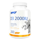 Set SFD D3 2000 IU, vitamin D 50 µg, 2 x 200 tablets