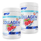 SFD Collagen Premium Set, strawberry and raspberry flavor, 2 x 400 g