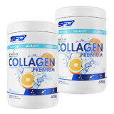 SFD Collagen Premium Set, orange flavor, 2 x 400 g