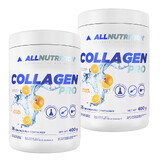 Allnutrition Collagen Pro set, orange flavor, 2 x 400 g