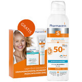 Pharmaceris S, Protective Emulsion for Babies and Children, SPF 50+, 150 ml + Set, Sun Protection Emulsion, SPF 50+, 10 ml + cream, free sample