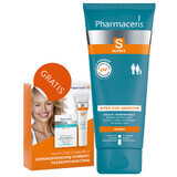 Pharmaceris S, Soothing and regenerating after sunbathing lotion, 200 ml + Set, sunscreen emulsion, SPF 50+, 10 ml + cream, free sample
