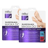 L'Biotica Home Spa Set, exfoliating foot mask, soaked socks, 2 x 40 ml
