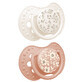 Lovi, sucette, silicone, dynamique, Blossom Ivory, 3-6 mois, 2 pièces