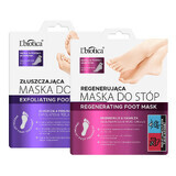 L'Biotica Home Spa Set, exfoliating foot mask, soaked socks, 40 ml + regenerating foot mask, soaked socks, 32 ml