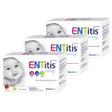 ENTitis Baby Set for babies over 6 months and children, strawberry flavor, 3 x 30 sachets
