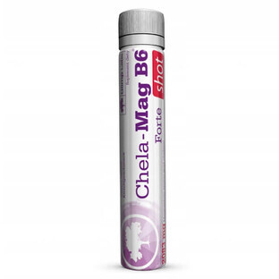 Olimp, Chela-Mag B6 Forte Shot, sabor naranja, 25 ml